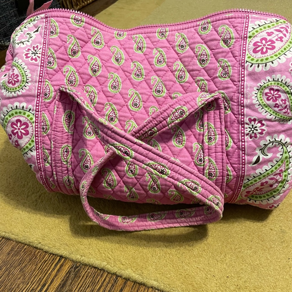 Vera Bradley Small Duffel - Pink Paisley